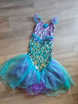 Girls Mermaid Princess Costume Dress