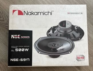 Nakamichi 6x9" 4 Way Coaxial Speakers/ NSE  Series/ 500 Watts Peak Power