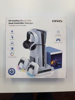 Ps5 cooling stand and dual controller charger