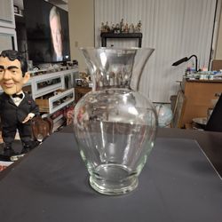 Large Heavy Duty Clear Glass Spring Garden Vase For Floral Arrangements, Great Centerpiece For Home, Office Or Weddings 10.5"H X 5"W At Top-4 In Stock