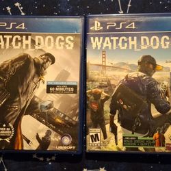 Watch Dogs 1 & 2 (PlayStation 4/PS4)