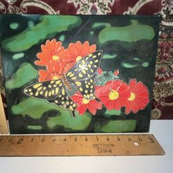 Huadi Chinese Tile  Butterfly Motif