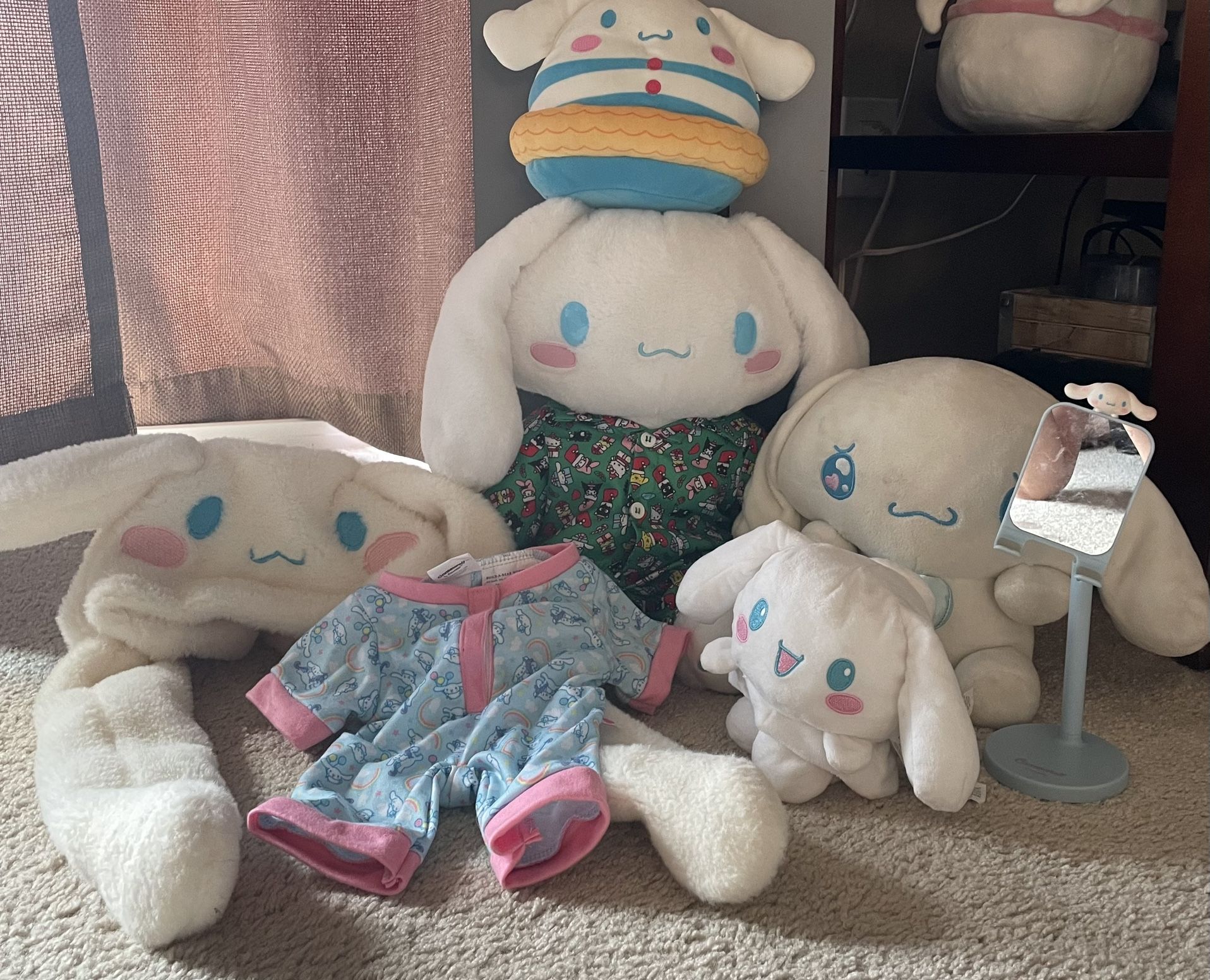 Cinnamoroll Build a Bear, Squishmallow, TeeTurtle etc Bundle - great deal for all!