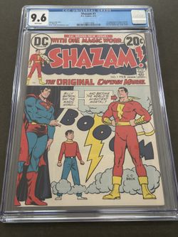 Shazam #1 1973 DC comics 1st Modern Captain Marvel Superman CGC 9.6