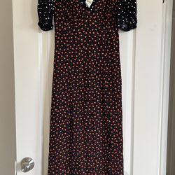 Anthropology Maeve V-neck A-line Maxi dress