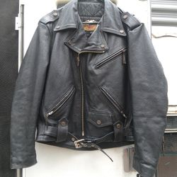 Harley Davidson Vintage 90's Shovelhead Leather Double Rider Jacket