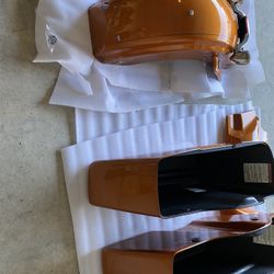 Harley Davidson Amber Whiskey Oem Saddlebags