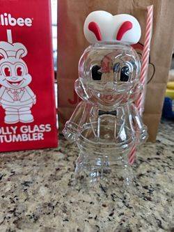 Jollibee Glass Tumbler