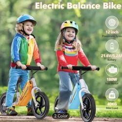 Kids Electric Balance Bike . Great For Kids Learning / Balancing Bike . 