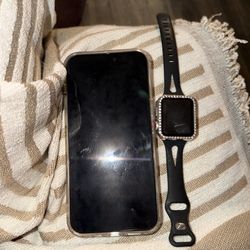 iPhone 15 pro max and Apple Watch Series 3