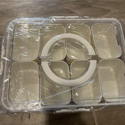 New Divider Tray With Lid Plastic 