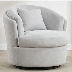 360 Degree Round Swivel Barrel Chair