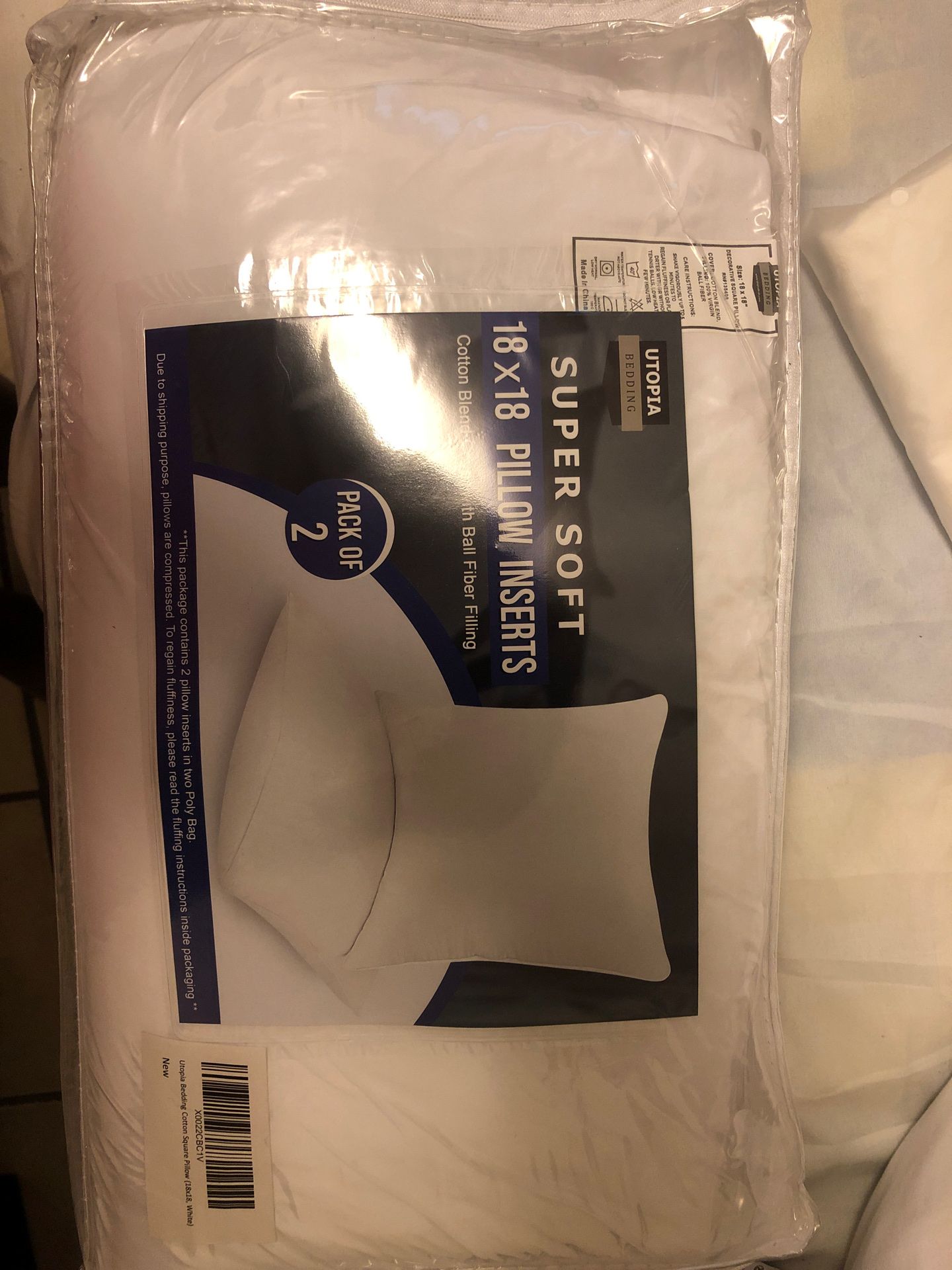 Pillow insert and pillow cases