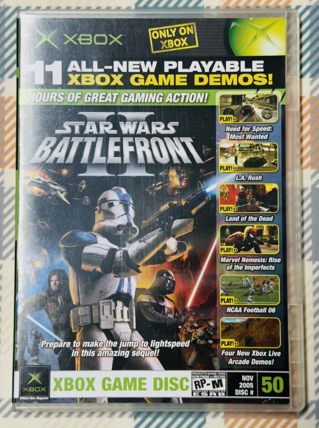 Official Xbox Magazine Demo Disc #50 Nov 2005 - Star Wars Battlefront II Tested