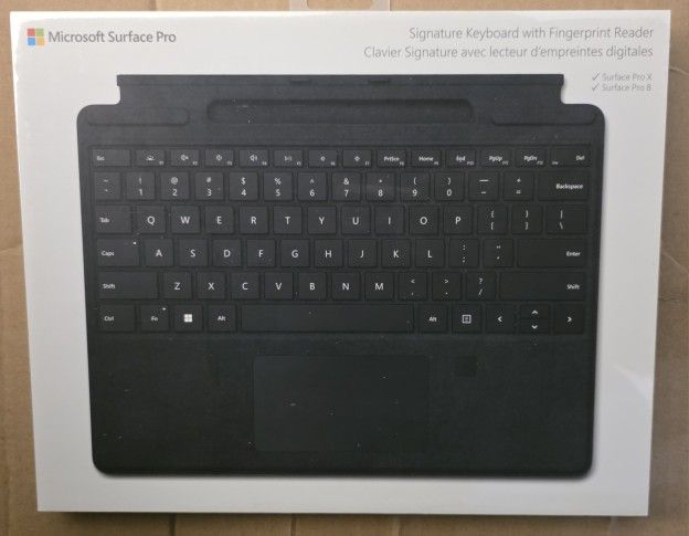 Microsoft Surface Pro Signature Keyboard with Fingerprint Reader – Black