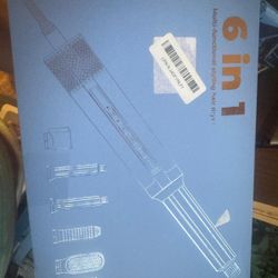 6 in 1 Hair Dryer Brush 60000RPM Hair Styler 1000W Hair Styling Tools Negative Ionic Blow Dryer Brush Fast Drying Left&Right Automatic Curling Wand Ov