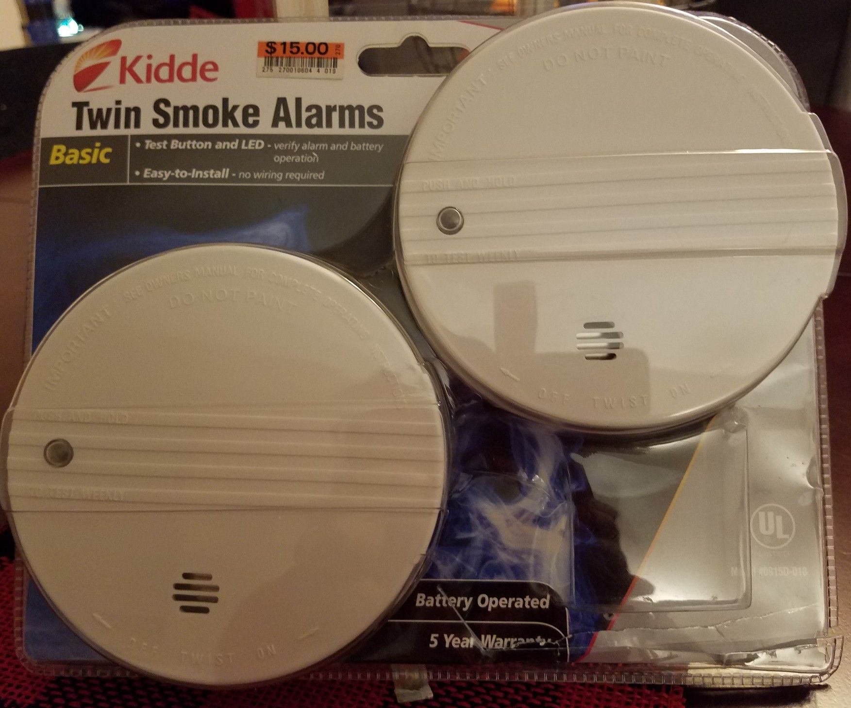 Three Smoke Alarms