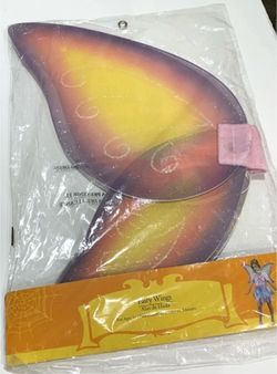 Kids Fairy Nylon Wings w/velvet jumper