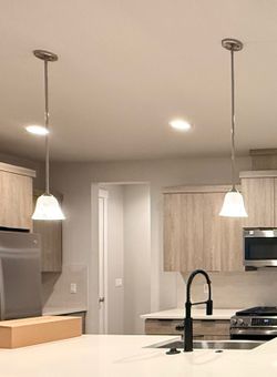 chandelier pair