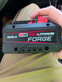 Milwaukee M18 XC 8.0 / FORGE Red Lithium High Output Battery
