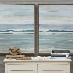 Set of 2 Ocean Wave Paintings