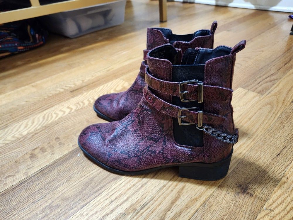 Maroon Boots Today Only