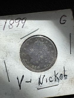 1899 V Nickel Coin
