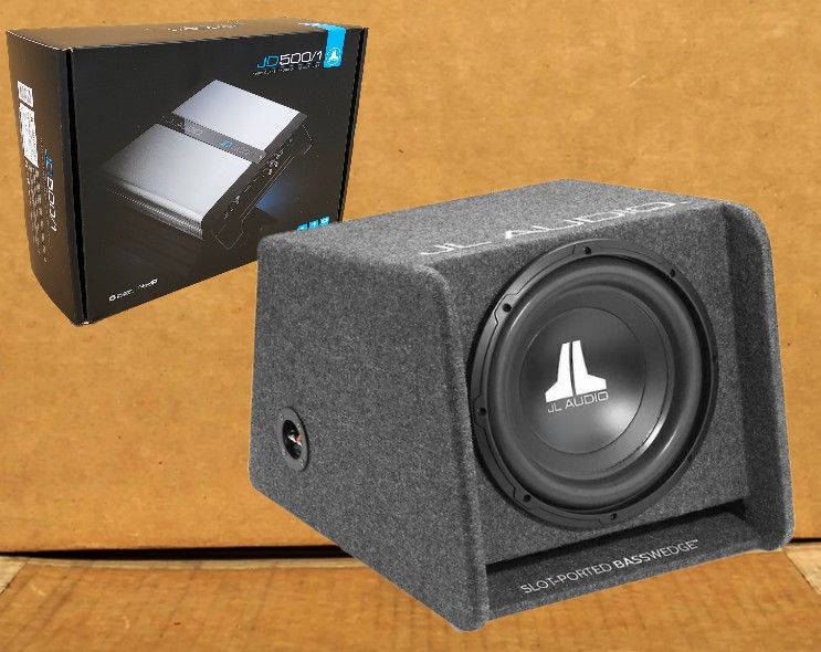 JL Audio 12" Ported Subwoofer Enclosure 12W0v3 JD Series Power Amplifier 1200 W Package 🚨 Payment Options Available 🚨 No Credit Needed 🚨