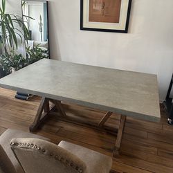 Farmhouse Dining Table With Bench And Chairs