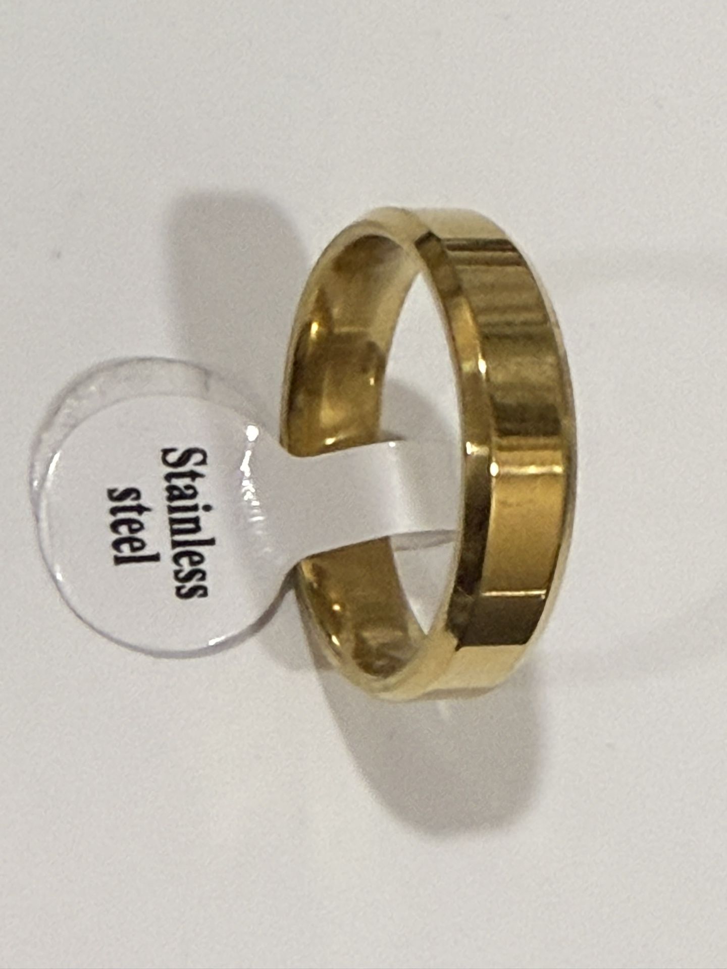 Gold Stainless Steel Ring Women & Men Wedding Band Size 9, 11 & 11.5 Please Choose your Size 20