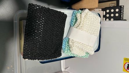 8 Brand new elastic Knit Girl Crochet Headband used for DIY tutu skirts or dresses $4 each or all for $ 30