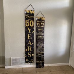 50 Birthday Party Banners 