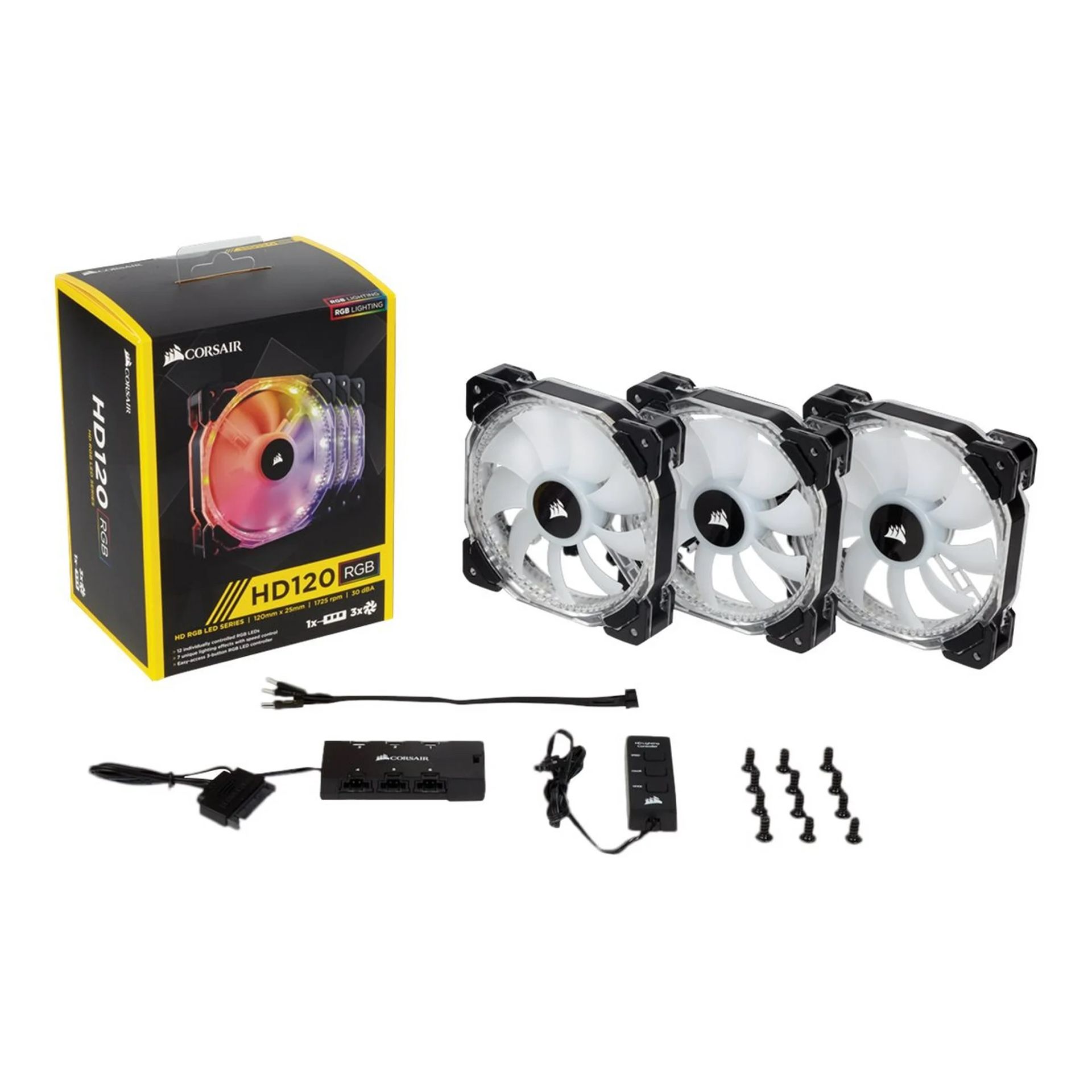 Corsair HD120 RGB LED 120mm 3x Fans