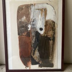 Original ART  Oil and Mixed media. Artist ATARA BAKER,signed,   Professionally Framed, artist Bio