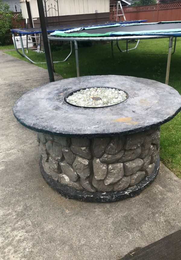 Big Fireplace table broken fire pit for Sale in Puyallup ...