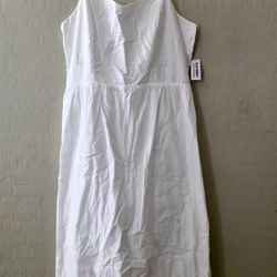 White Eyelet Dress Size Large