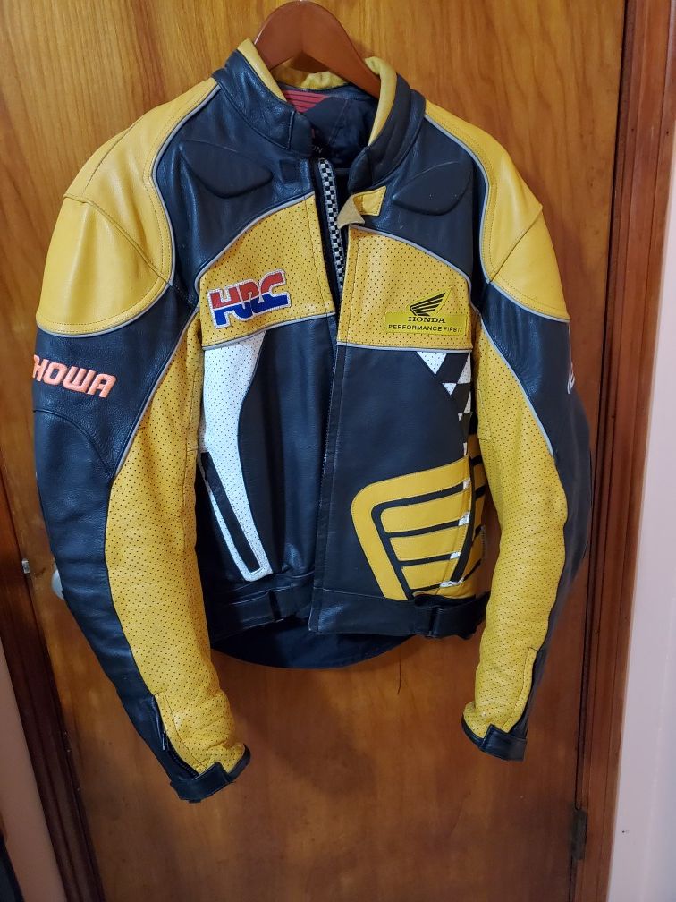 Honda Racing Leather Motorcycle Jacket " HRC" limited edition