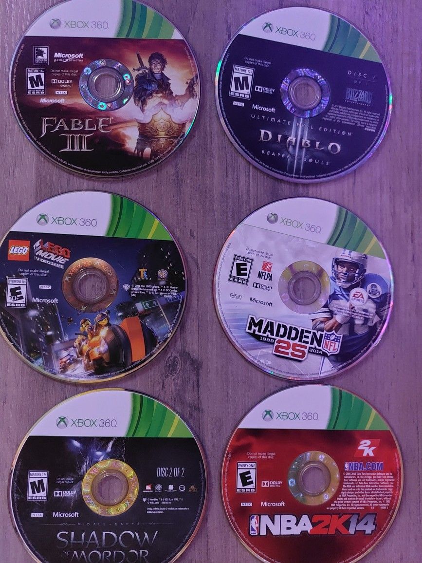 Lot Of Xbox 360 Games (Discs Only)