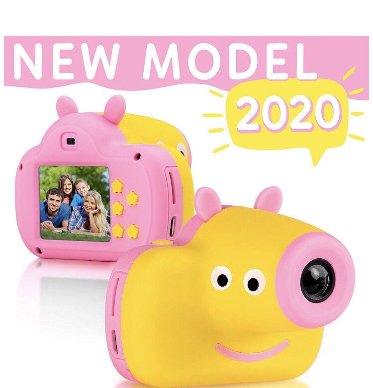 NEW! Cute Digital Camera for Kids - Adorable Piggy Design - Durable Photography Toys Birthday Idea for Boys and Girls