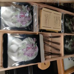 Japanese Sliver Plate Set Brand New