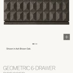 Restoration Hardware RH Geometric 6 Drawer Dresser