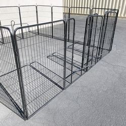 (New) $270 Large 10x10 FT Dog Playpen Pet Kennel w/ 16-Panels (48” Tall X 32” Wide) each panel