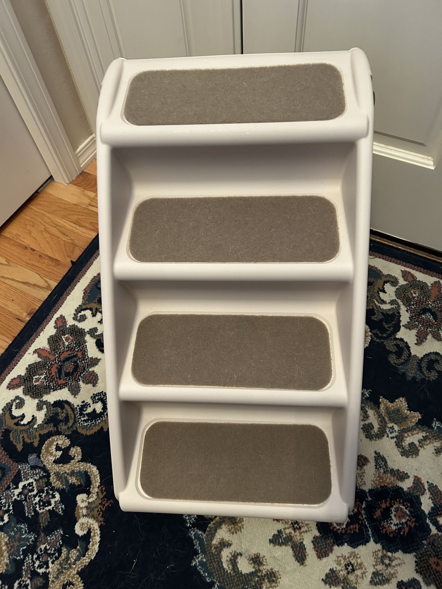 Folding Dog Stairs, Portable Indoor/Outdoor Pet Steps for Bed, Couch & Car