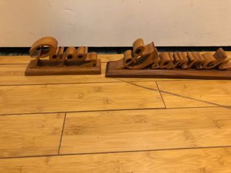 Papa and Grammer hand made out of oak