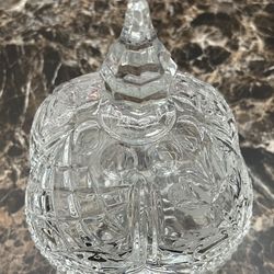 Crystal Candy Dish With Lid 