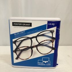 Foster Grant Blue Light 2-Pack Reading - Unboxed