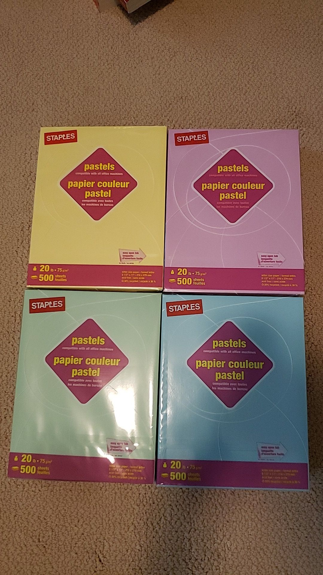 Pastel copy paper new
