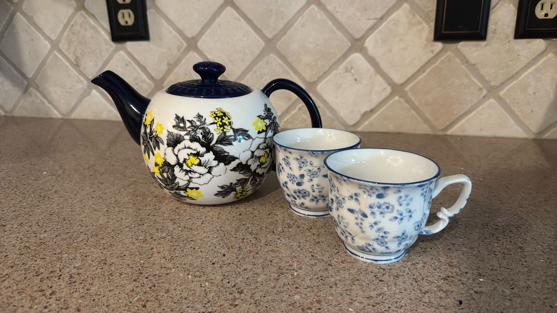 Fancy Fine China Tea Set