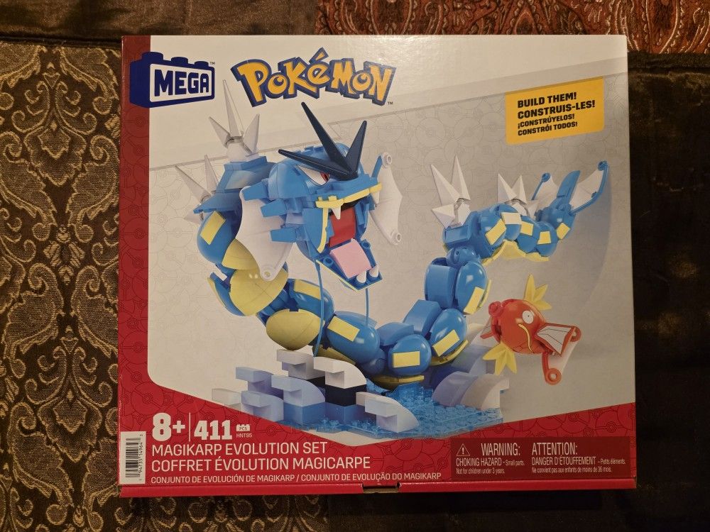 Mega Blocks Pokemon Magikarp & Gyarados Evolution