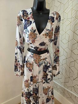Floral Two-Piece Crop Top and Skirt Set